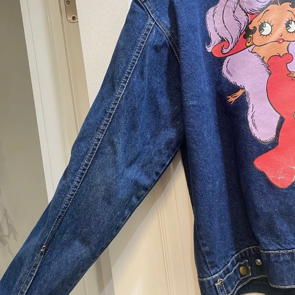 Vintage 1985 Betty Boop Denim Jacket Size Medium - Picture 8 of 12